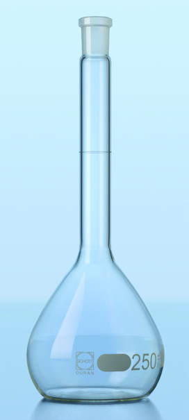 Колба мерная класса А с восьмиугольной пробкой 100 мл