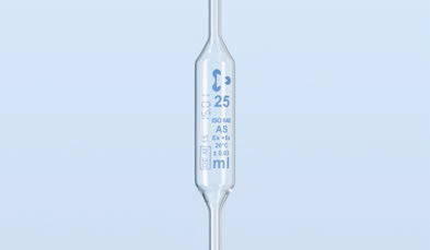 Пипетка с расширением класса AS с синей градуировкой 1 мл