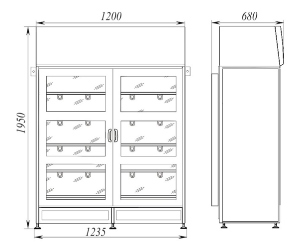 Шкаф стерильного хранения-1,2