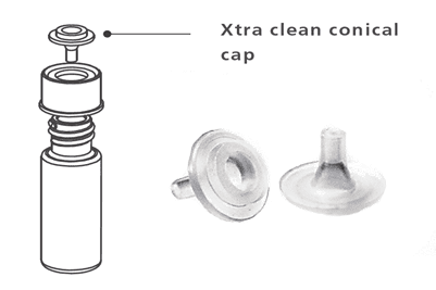Коническая крышка Xtra life clean, 4 мл (12 шт.)