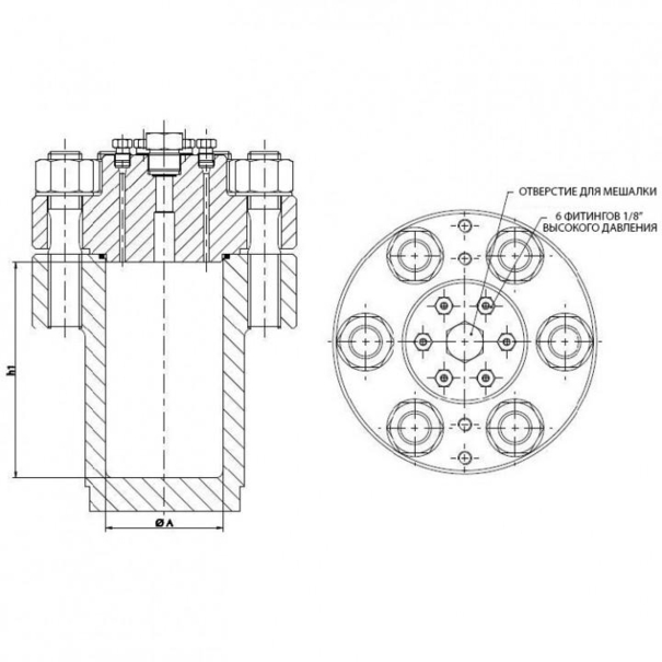 Автоклав фланцевый