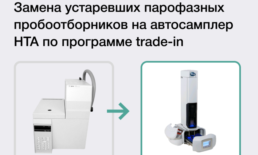 Замена устаревших пробоотборников Agilent на автосамплер HTA по программе trade-in