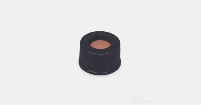 Крышка + септа N8, силикон/ПТФЭ, с прорезью