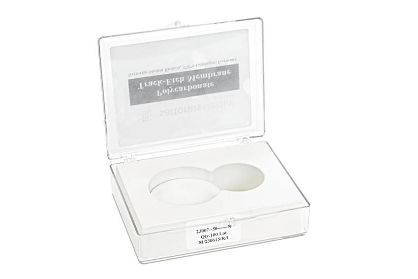 Мембранный фильтр Sartorius 23007, поликарбонат, 0,2 мкм, ⌀50 мм, белый без сетки, нестерильный, 100 шт.