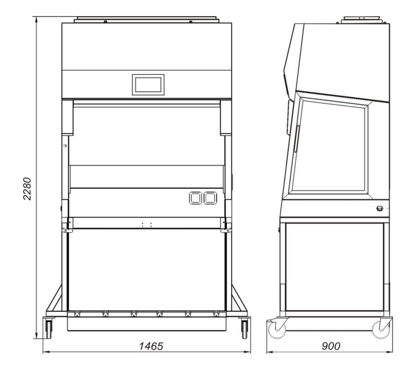 Бокс для отбора проб мобильный