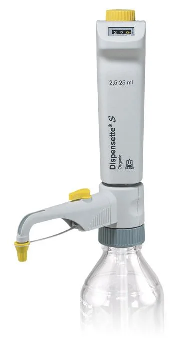 Бутылочный дозатор Dispensette S Organic, цифровая установка объёма, 2,5–25 мл, с клапаном рециркуляции, DE-M