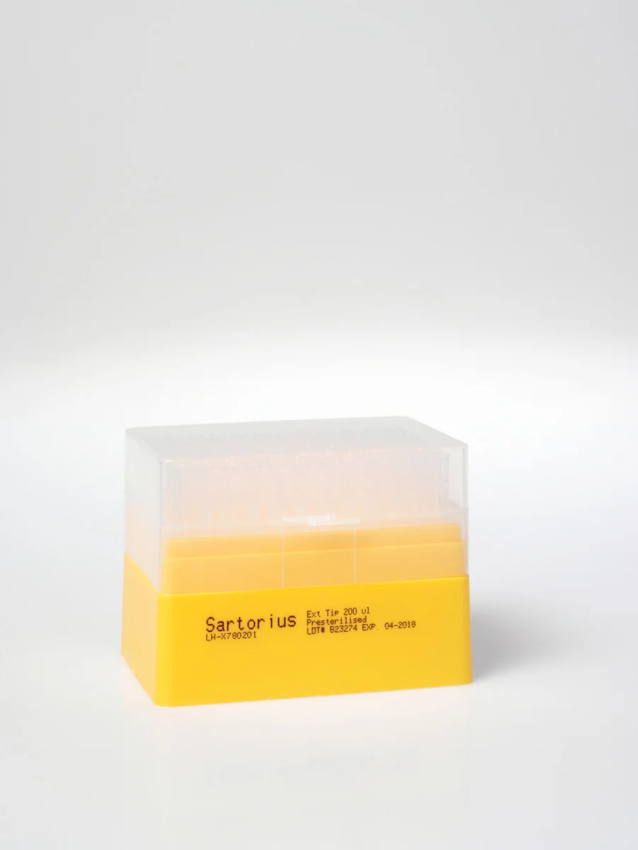 Наконечники Sartorius Optifit 200 мкл, удлинённые, стерильные, в штативах, 960 шт.