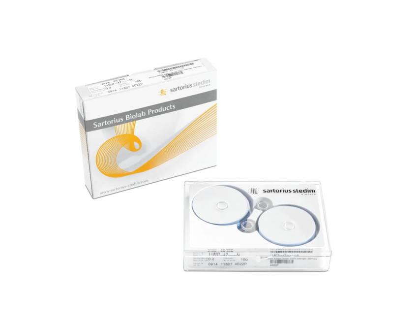 Мембранный фильтр Sartorius 11807, PTFE, 0,2 мкм, ⌀47 мм, белый без сетки, нестерильный, 100 шт.