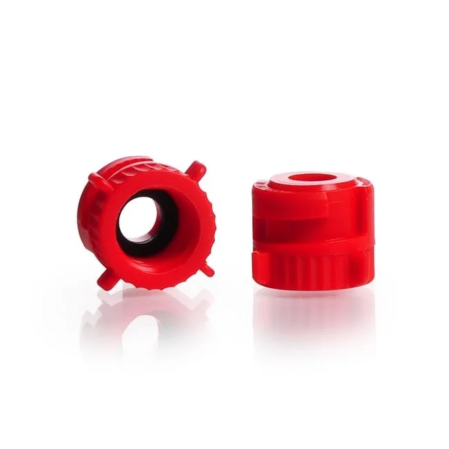 Винтовая крышка KECK для адаптера KA, уплотнение EPDM 12 мм, RD 14, красная, KECK-ART-No 15-20, DURAN®