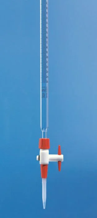 Бюретка компактная SILBERBRAND, класс B, 25 мл : 0,1 мл, кран PTFE, 'Economy'