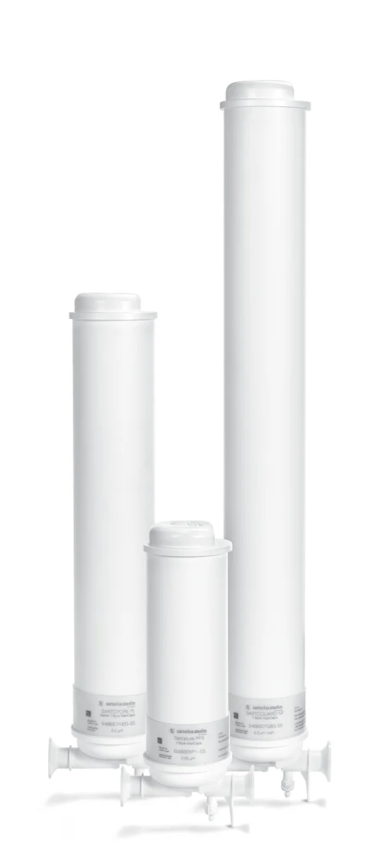 Капсульный фильтр Sartopure GF Plus T-Style Maxicaps, 10", стекловолокно 0,65 мкм, 0,4 м², вход и выход ½" ёлочка, нестерильный