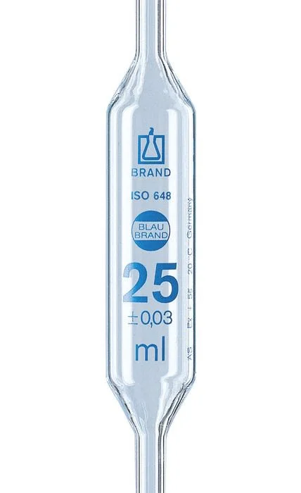Пипетка Мора с двумя метками BLAUBRAND, класс AS, 5 мл, DE-M