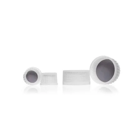 Крышка DURAN PURE Premium из TpCh260 TZ с силиконовым уплотнением с покрытием ПТФЭ, GL 25, без красителей, соответствует стандартам USP/FDA, упаковка STERICLIN®