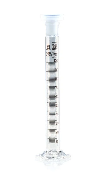 Цилиндр для смешивания SILBERBRAND-ETERNA, класс B, 100 мл : 1 мл, NS 24/29