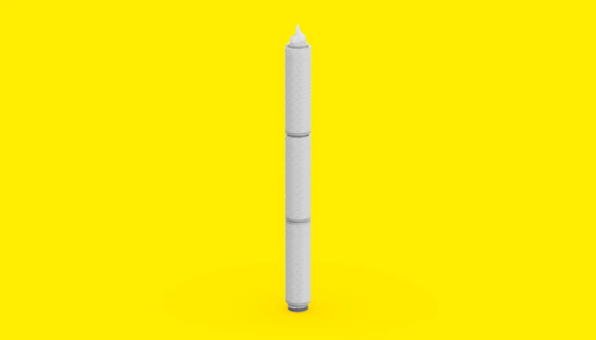 Фильтрующий картридж Sartobran P, 30", CA 0,45 / 0,2 мкм, 1,8 м², нестерильный, низ: адаптер