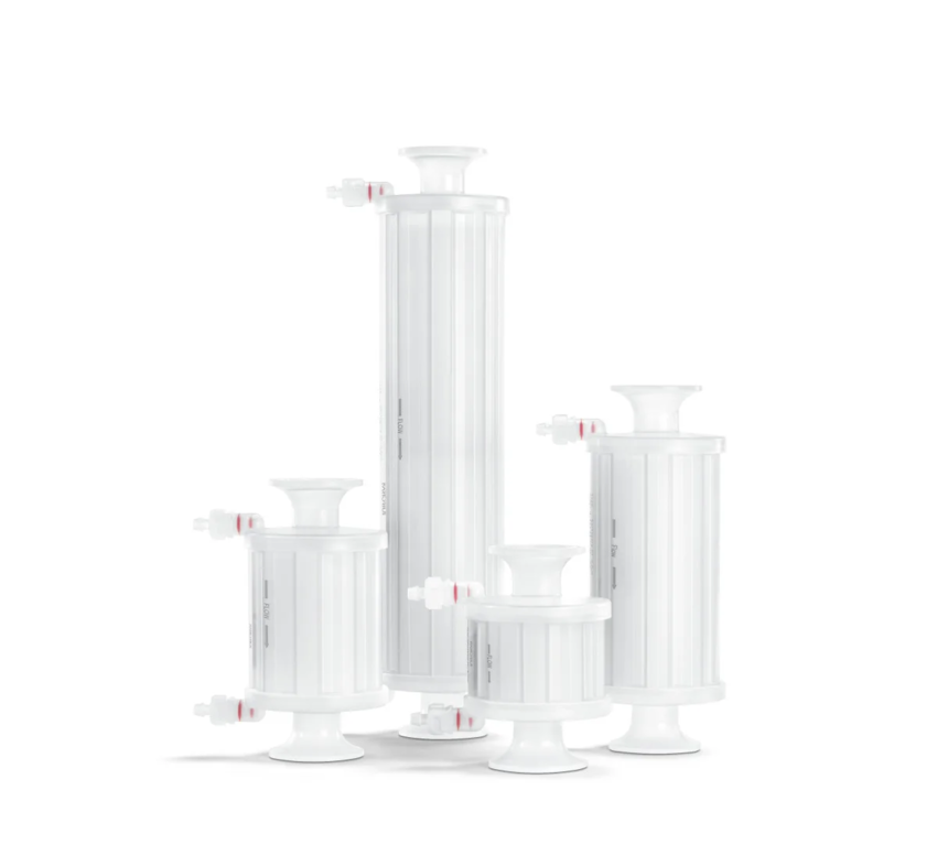 Капсульный фильтр Sartofluor Midicaps, размер 9, PTFE 0,2 мкм, 0,2 м², 1 ½" Tri-Clamp / ½" ёлочка, стерильный, 4 шт.