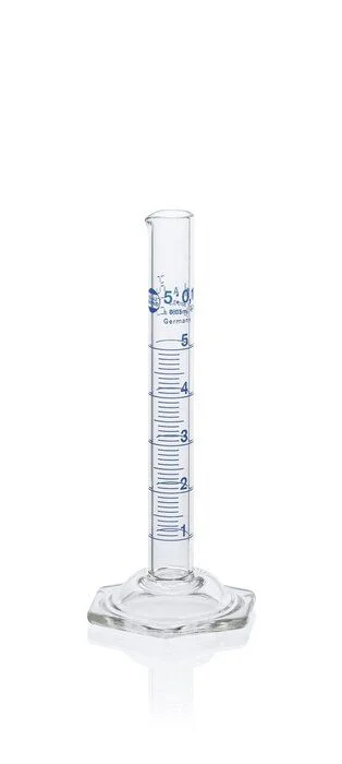 Цилиндр мерный BLAUBRAND, высокая форма, класс A, 5 мл : 0,1 мл, DE-M