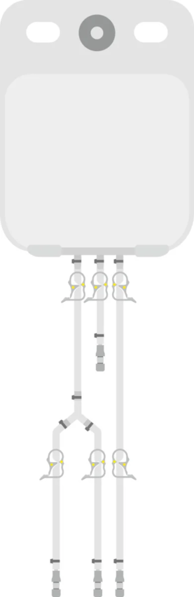 2D-мешок Flexsafe 2D, 5 л, S80 (PE), вход и выход Луер Лок, стерильный, 16 шт., 1/4" × 3/8", 1/4" × 3/8", 1/4" × 3/8", арт. FLS315551