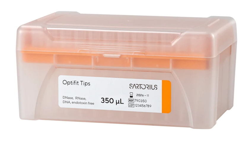 Наконечники Sartorius Optifit 350 мкл, стерильные, в штативах, 960 шт.