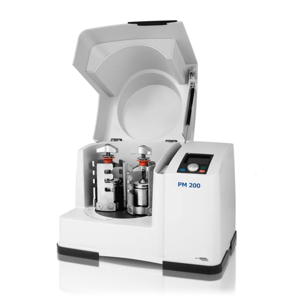 Планетарная шаровая мельница PM 200 на 2 рабочих места, соотношение скоростей 1:-2