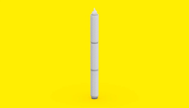 Фильтрующий картридж Sartoclean CA, 30", CA 3 / 0,8 мкм, 1,8 м², нестерильный, низ: 3-фланцевый байонет