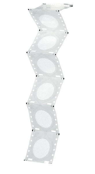 Мембранный фильтр Microsart e.motion Sartorius 11403, CN, 1,2 мкм, ⌀47 мм, белый с чёрной сеткой, стерильный, для диспенсера, 300 шт.