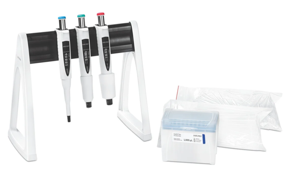 Набор дозаторов Sartorius Proline Plus 5 шт.: одноканальные дозаторы 2–20 мкл, 10–100 мкл, 20–200 мкл, 100–1 000 мкл и 500–5 000 мкл, со штативом и наконечниками
