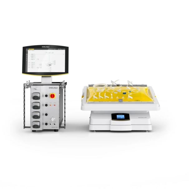 Мешок для биореактора Flexsafe RM, 10 л, S80 (PE), датчики: оптический DO, оптический pH, BioPAT® Viamass, стерильный, 3 шт., мешок для качательного движения — перфузия со встроенной мембраной