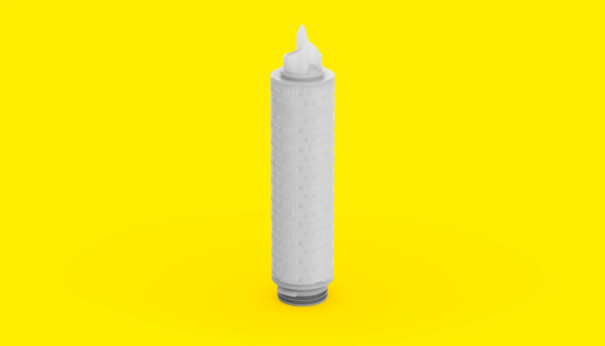 Фильтрующий картридж Sartoclean CA, 10", CA 0,8 / 0,65 мкм, 0,6 м², нестерильный, низ: 2-фланцевый байонет