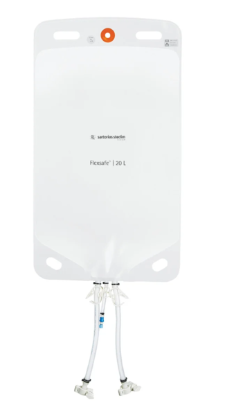 2D-мешок Flexsafe 2D, 20 л, S80 (PE), Sartopore 2 / MPC, с фильтром Sartopore 2, стерильный, 8 шт.