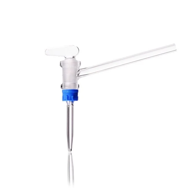 Кран для бюретки DURAN®, угловой, комплектный с ключами DURAN®, NS 12,5, отверстие 2,5 мм, трубка 100 мм
