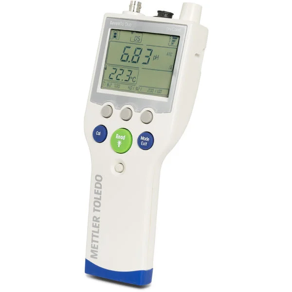 pH-метр/кондуктометр METTLER TOLEDO SevenGo Duo SG23, портативный, без датчика