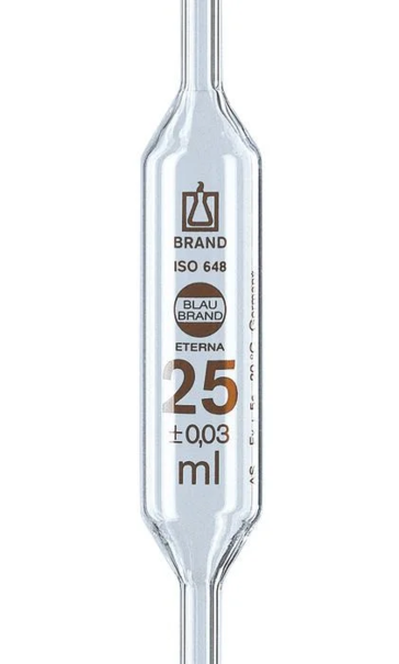 Пипетка Мора (с одной меткой) BLAUBRAND-ETERNA, класс AS, 10 мл, DE-M