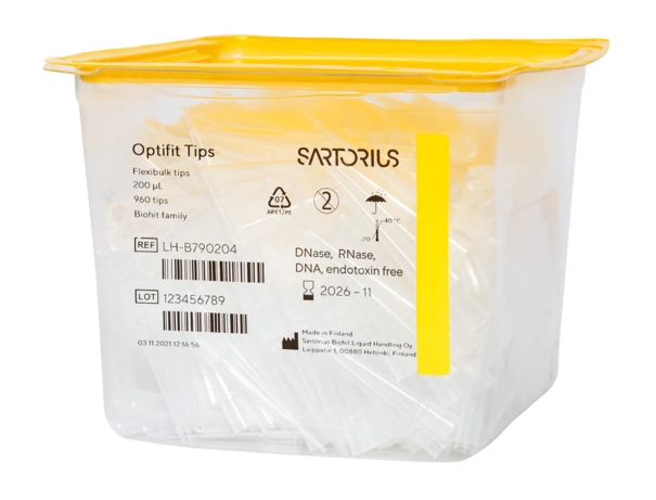 Наконечники Sartorius Optifit 200 мкл, нестерильные, насыпью, 960 шт.