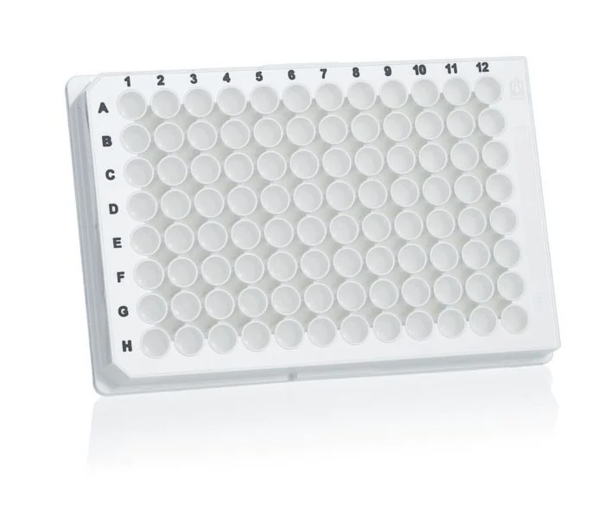 Микропланшет pureGrade, 96 лунок, PS, белый, дно F, 350 мкл, с крышкой, стерильный