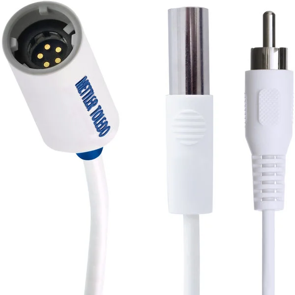 Кабель InLab для датчиков с головкой MultiPin METTLER TOLEDO, штекеры DIN и RCA, 1,2 м