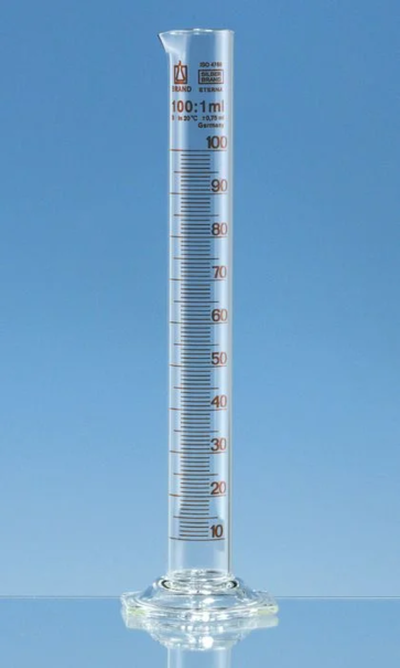 Цилиндр мерный SILBERBRAND-ETERNA, высокая форма, класс B, 2000 мл : 20 мл