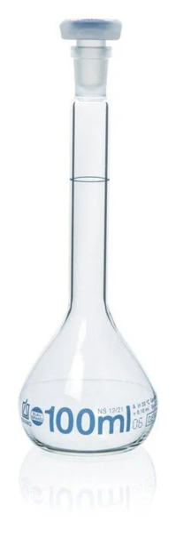 Колба мерная BLAUBRAND, класс A, USP, 500 мл, NS 19/26, пробка PP, с партийным сертификатом