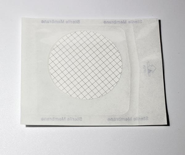 Мембранный фильтр MCE, белый, с сеткой, стерильный, в индивидуальной упаковке, 0.8 мкм, 13 мм, 200 шт./уп. Gluvex