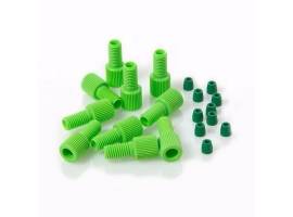 Фитинг 1/4-28 Green Delrin Male Nut/Green ETFE Ферулла для 1.8мм OD капилляра